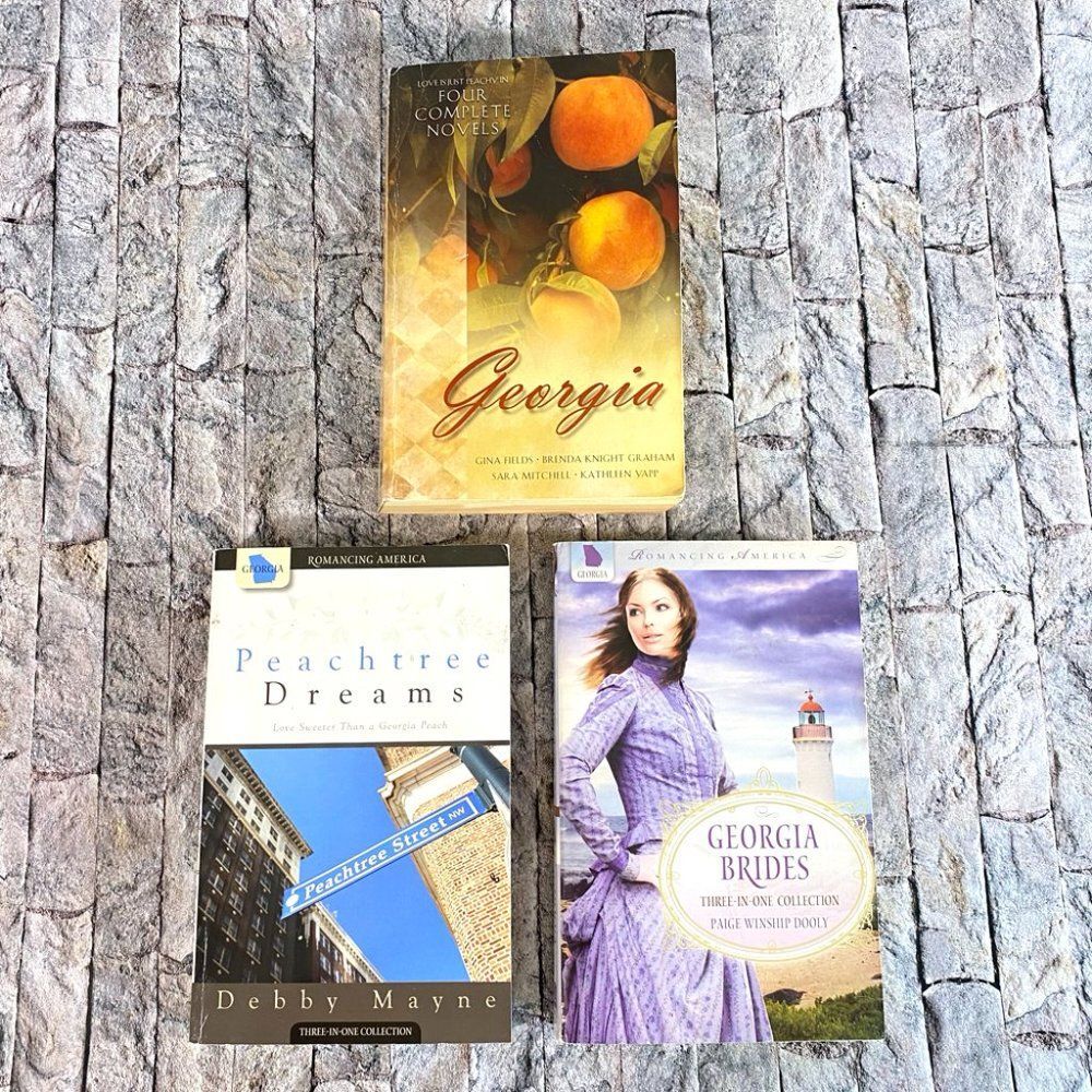 Georgia Romance Novels Paperback Set of 3 General Romance Books